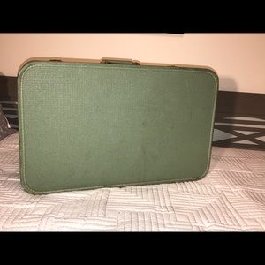 Seafoam green Starline vintage suitcase